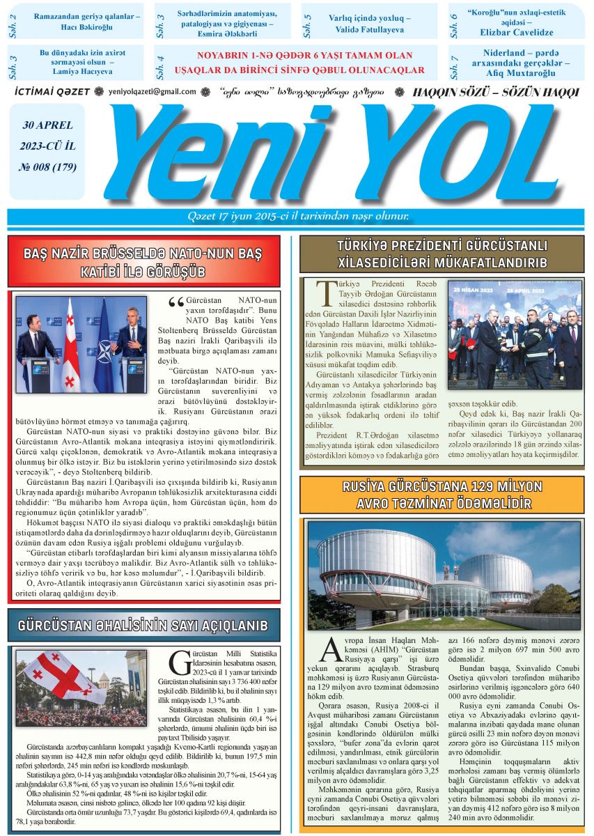 2023-CÜ İL № 008 (179) 30 APREL